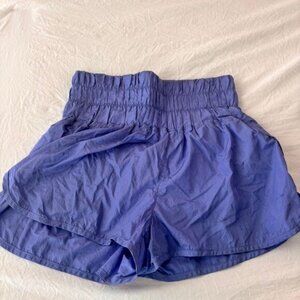 FREE PEOPLE Movement The Way Home High Waisted Purple Small Women's Shorts